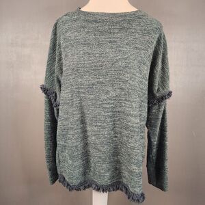 Knox Rose Sweater Women's Medium Green Casual Pullover Long Sleeve Crewneck